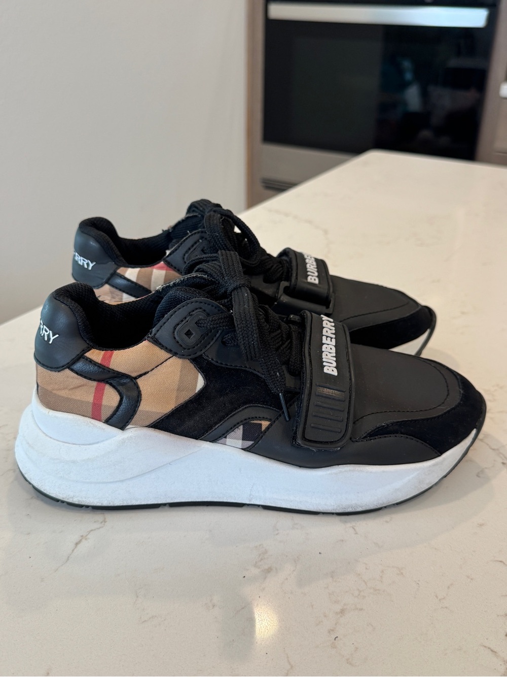 Burberry Ramsey Vintage Check Low-Top Sneakers